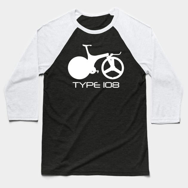 Lotus Sport Type 108 Bicycle Baseball T-Shirt by nutandboltdesign